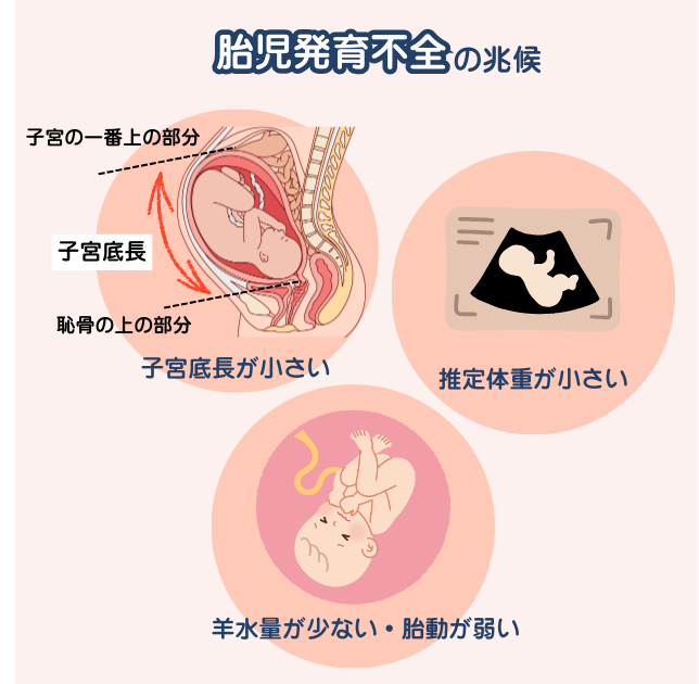 胎児発育不全の兆候